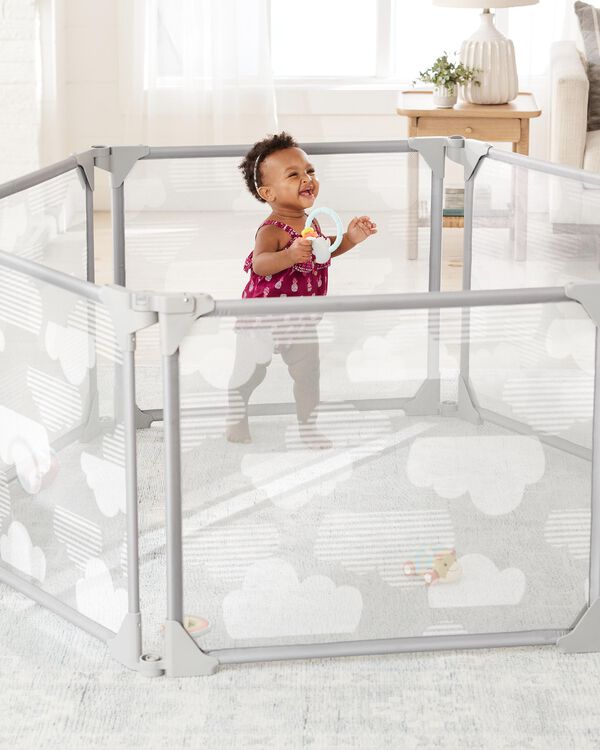 Expandable Enclosure - Grey/Clouds