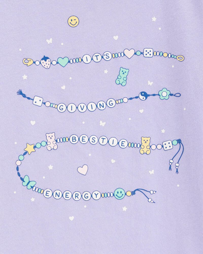 Kid Friendship Bracelet Short-Sleeve Graphic Tee - Blue, image 2 of 3 slides