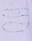 Kid Friendship Bracelet Short-Sleeve Graphic Tee - Blue, image 2 of 3 slides