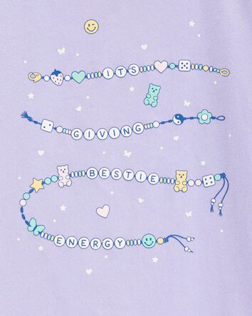 Kid Friendship Bracelet Short-Sleeve Graphic Tee - Blue, 