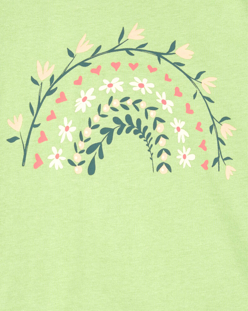 Toddler Flower Rainbow Graphic Tee, image 2 of 3 slides