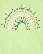Toddler Flower Rainbow Graphic Tee, image 2 of 3 slides