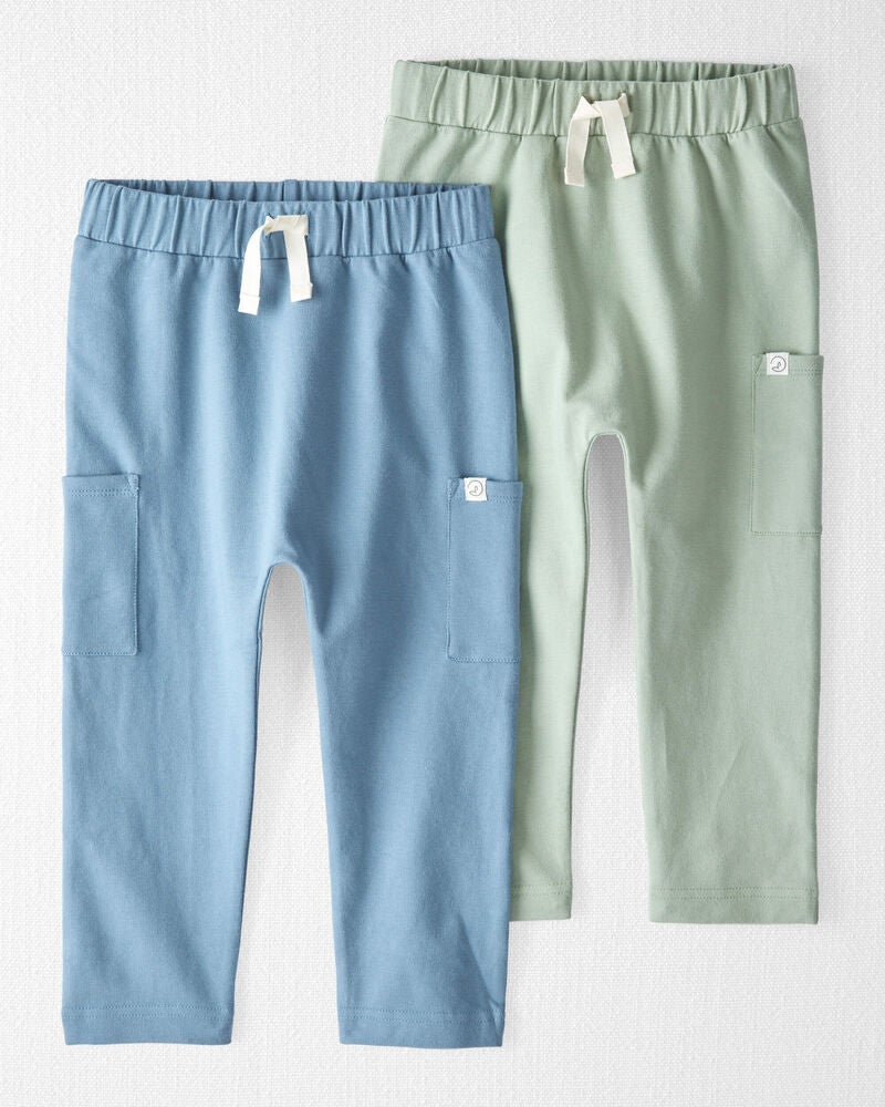 Toddler 2-Pack Organic Cotton Joggers, image 1 of 8 slides