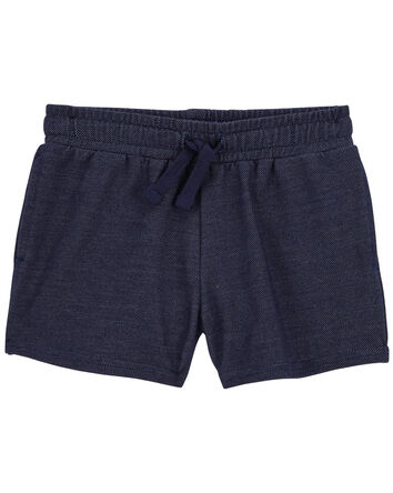 Baby Knit Denim Pull-On French Terry Shorts, 