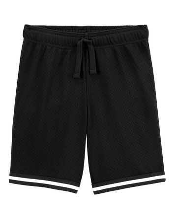 Boys Fan-Favorite Basketball Mesh Short - Black, 
