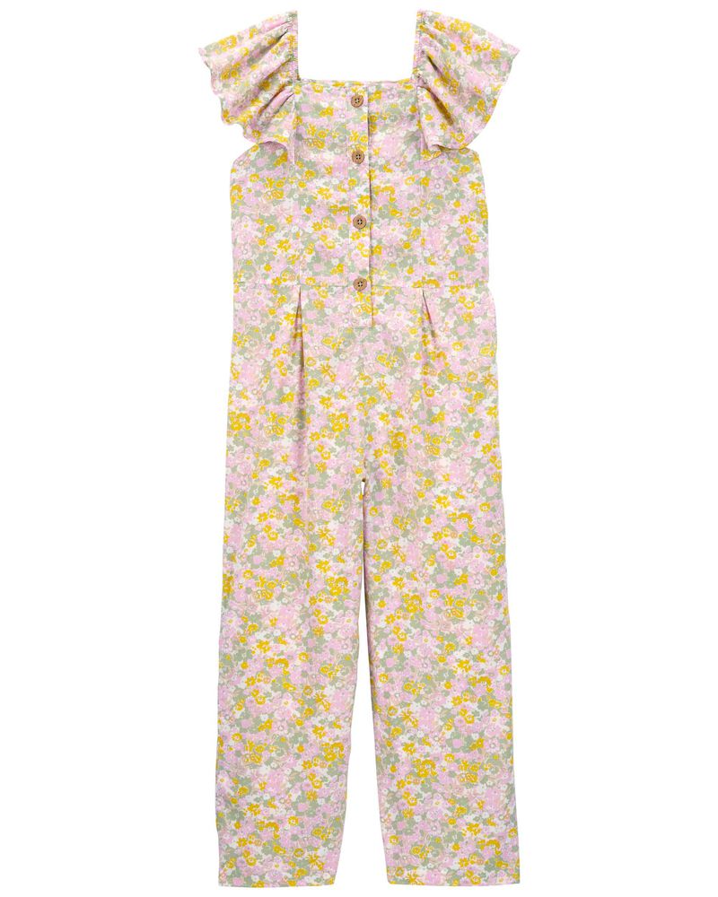 Kid Floral Jumpsuit Made With LENZING™ ECOVERO™ , image 1 of 3 slides