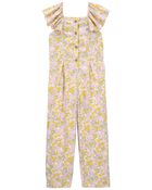 Kid Floral Jumpsuit Made With LENZING™ ECOVERO™ , image 1 of 3 slides