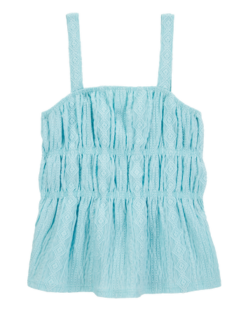Kid Ruched Textured Tank, 