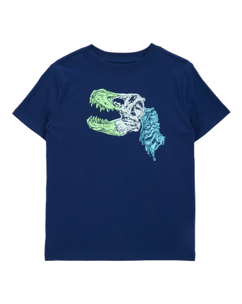 Kid Dinosaur Short-Sleeve Graphic Tee - Navy, 