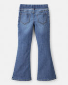 Girls Mid-Rise Denim Pull-On Flare Jeans - Blue, image 2 of 4 slides
