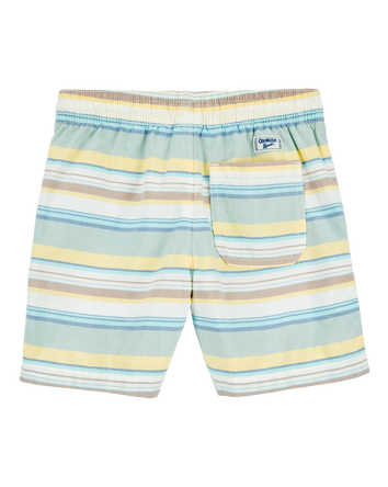 Kid Striped Pull-On Bermuda Shorts, 