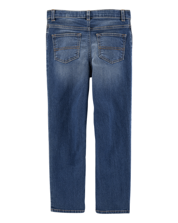 Kid Dark Wash Straight-Leg Jeans, 