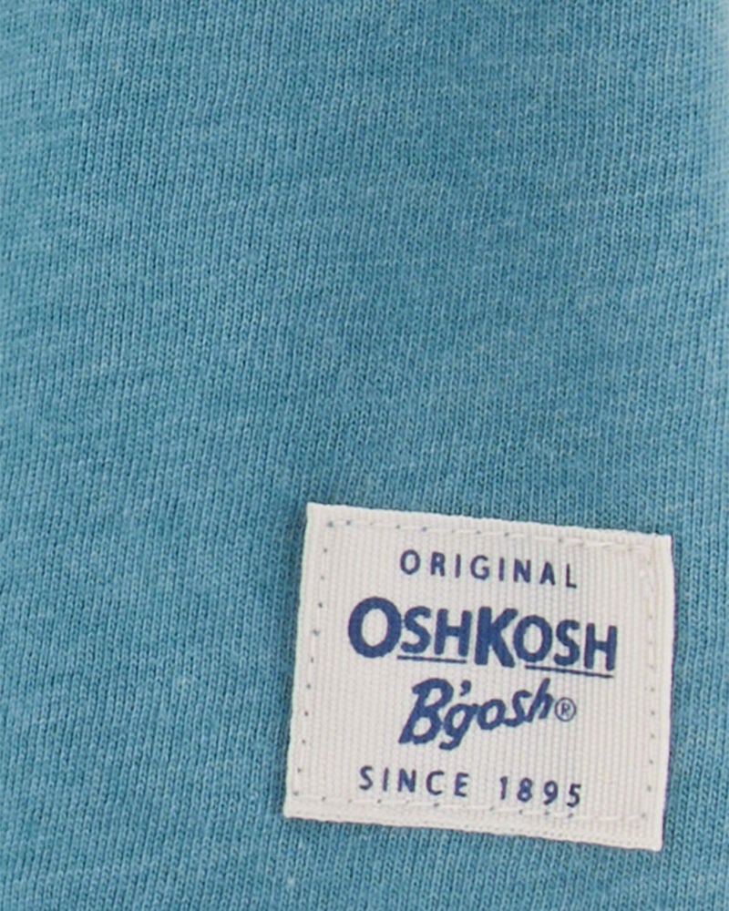 Baby Pocket Henley Tee - Teal, image 2 of 3 slides