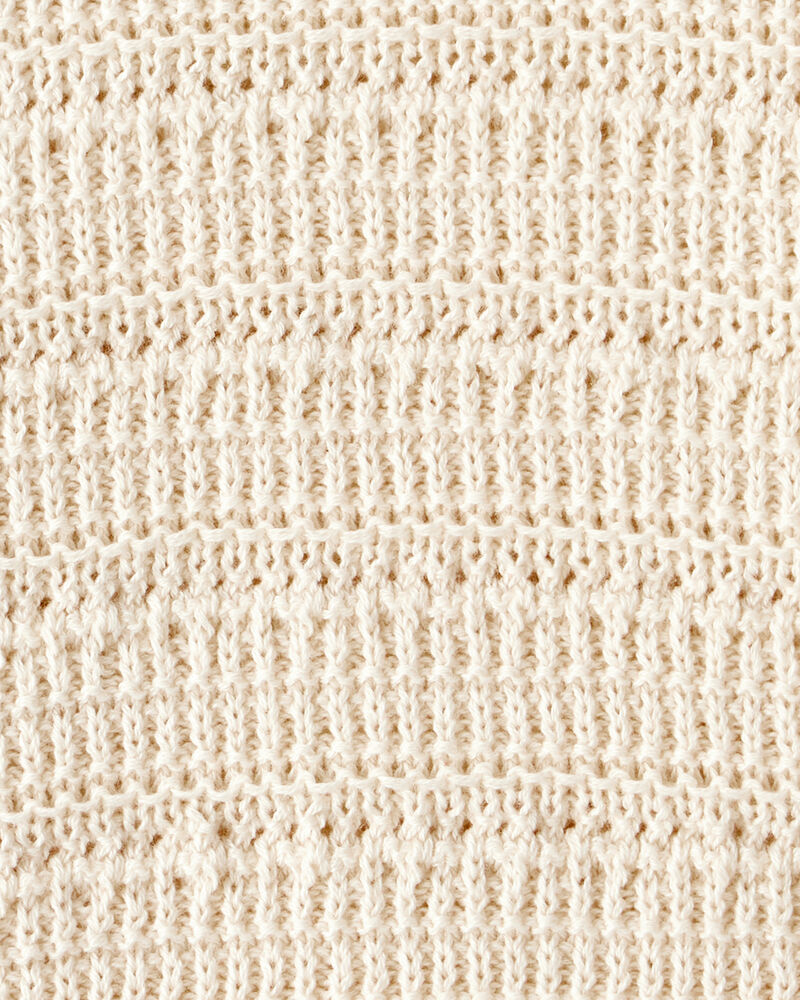 Baby Girl Long-Sleeve Sweater - Ivory, image 2 of 3 slides