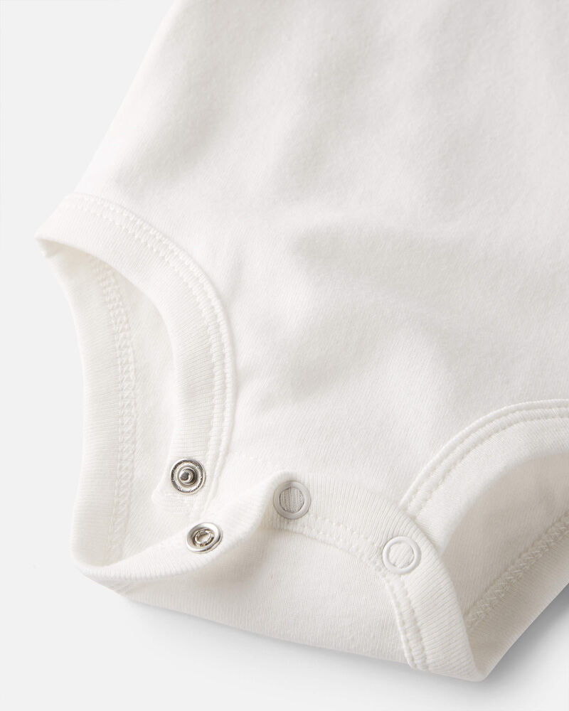 Baby 3-Pack Organic Cotton Rib Bodysuits
, image 2 of 4 slides