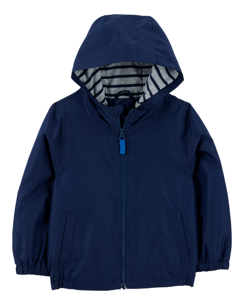 Baby Solid Windbreaker Jacket - Navy, image 1 of 3 slides
