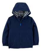 Baby Solid Windbreaker Jacket - Navy, image 1 of 3 slides