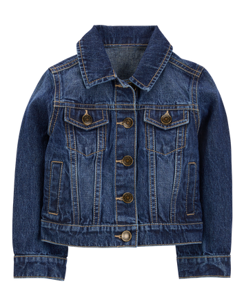Toddler Basic Denim Jacket - Dark Wash, 