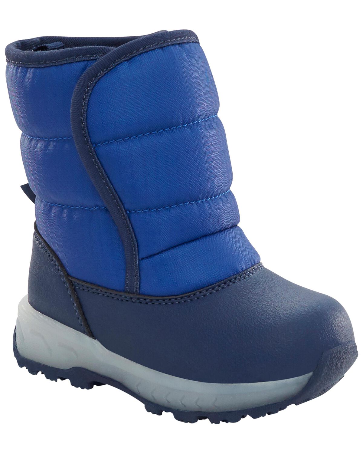 Blue Toddler Dinosaur LightUp Snow Boots