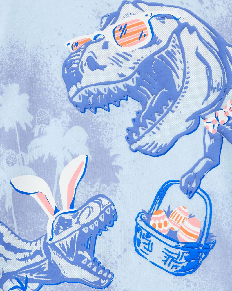 Toddler Easter Bunny Dinosaur Jersey Tee, image 2 of 3 slides