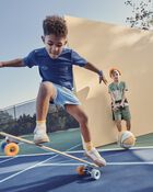 Kid Short-Sleeve Active Tee - Navy, image 3 of 4 slides