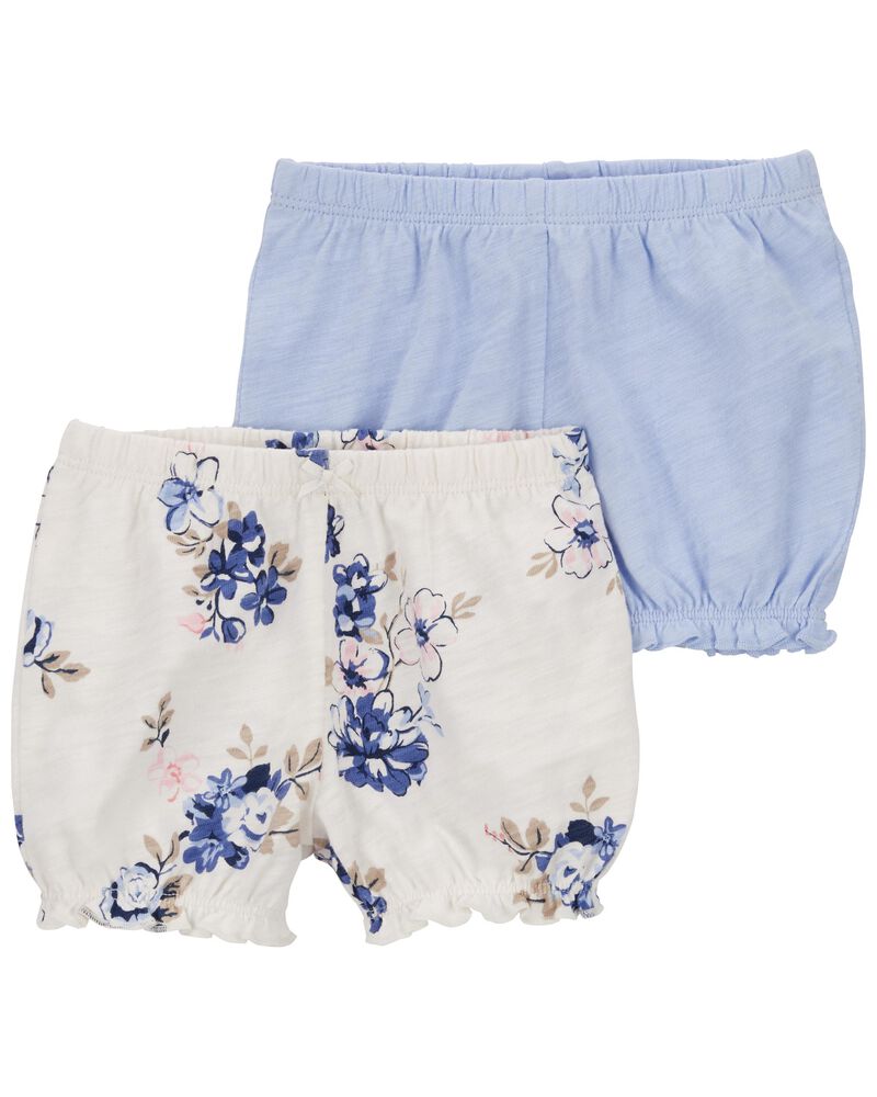 Baby 2-Pack Pull-On Shorts, image 1 of 2 slides