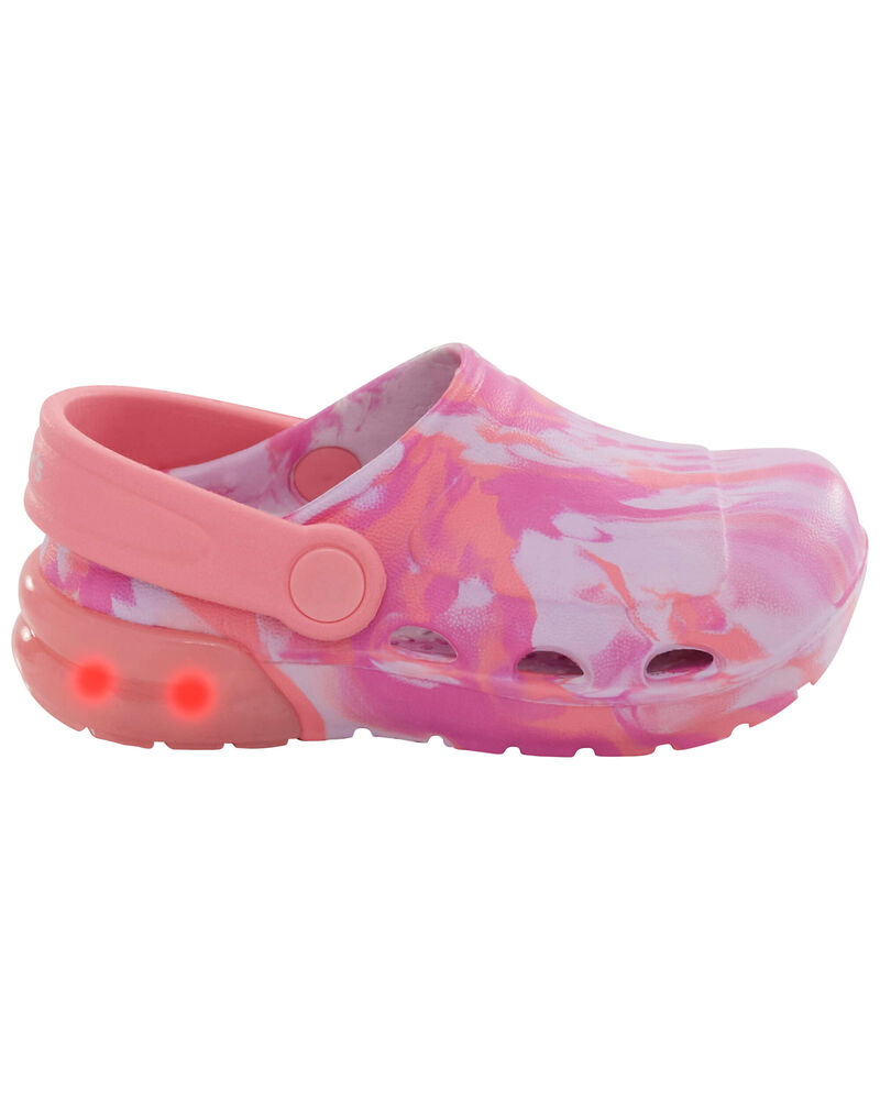 Toddler Tie-Dye Light-Up Rubber Clogs, image 2 of 8 slides