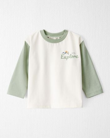 Baby Organic Cotton Let's Explore Long-Sleeve Tee, 