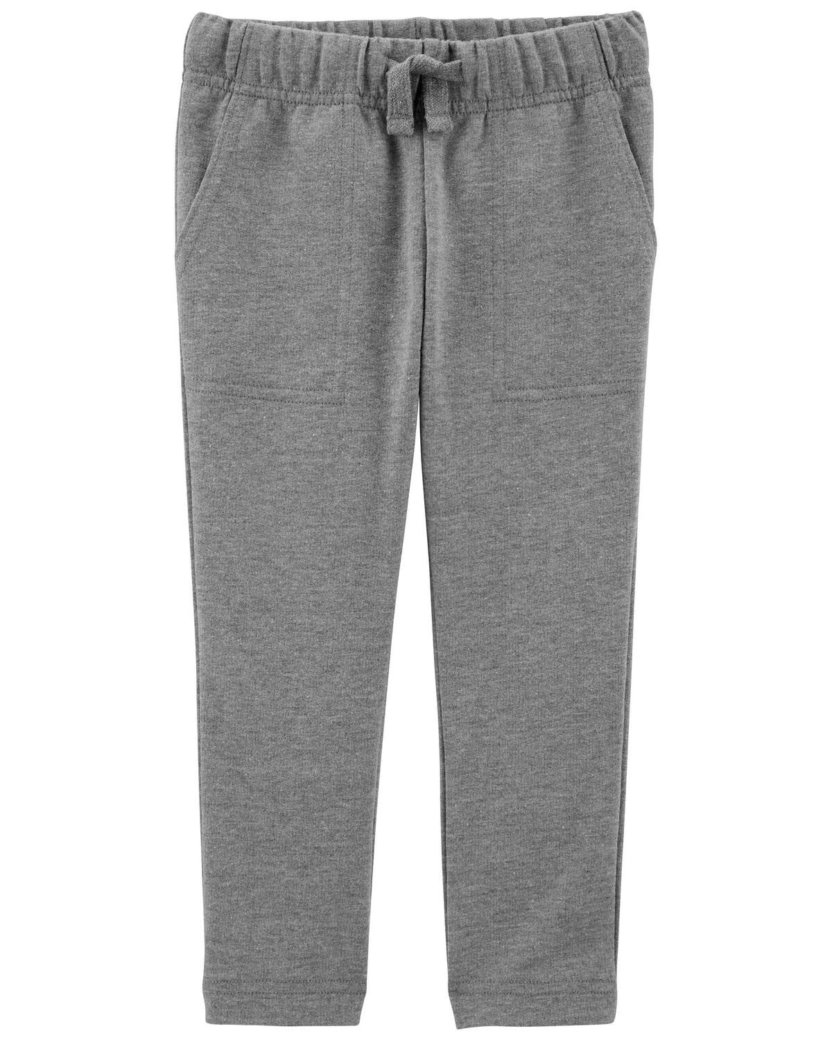 Grey Toddler French Terry Drawstring Pants