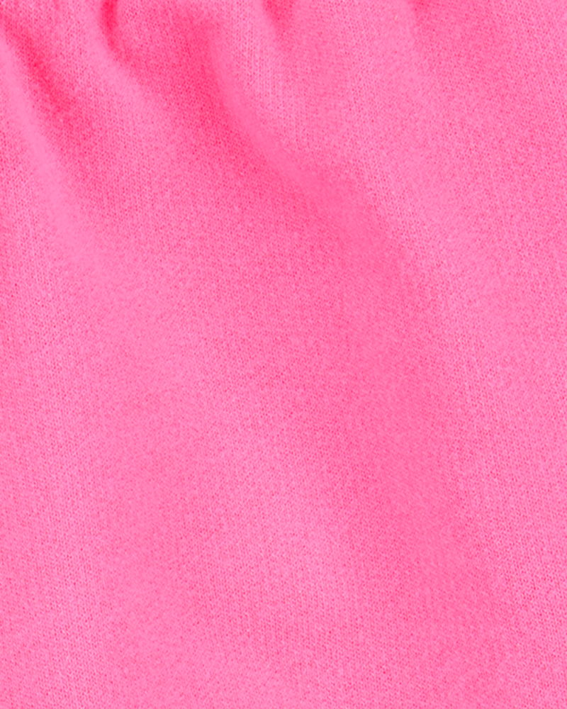 Baby Pull-On French Terry Shorts - Pink, image 3 of 4 slides