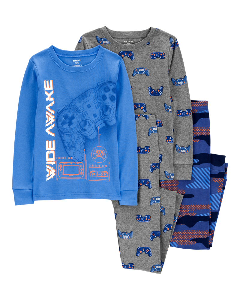 Kid 4-Piece Gamer Pajamas, image 1 of 4 slides