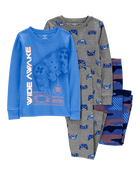 Kid 4-Piece Gamer Pajamas, image 1 of 4 slides