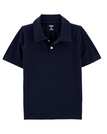 Kid 3-Pack Pique Uniform Polo Shirts - Navy, 