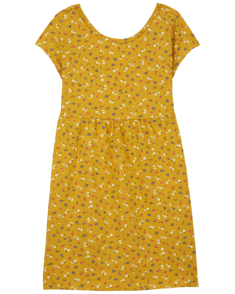 Kid Floral Jersey Dress, image 1 of 4 slides
