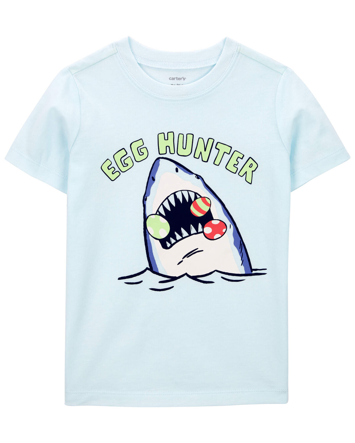 Blue Toddler Egg Hunter Shark Graphic Tee | carters.com