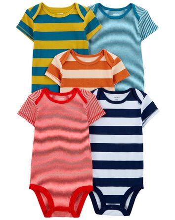 Baby 5-Pack Short-Sleeve Bodysuits, 