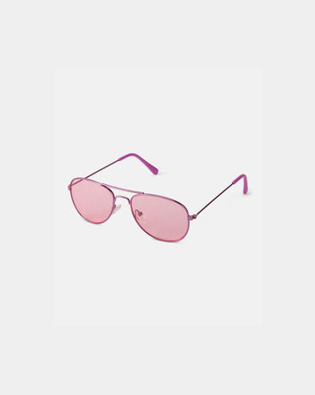 Girls Wire Sunglasses - Pink, 
