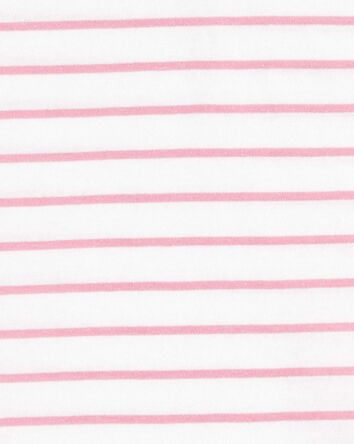 Kid Striped Short-Sleeve Fashion Top - Pink, 