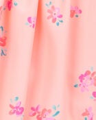 Toddler Floral Active Pull-On Skort - Orange, image 3 of 4 slides