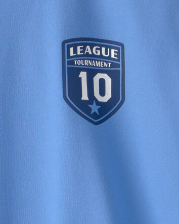 Boys 'Soccer Club' Active Graphic Tee - Blue, 