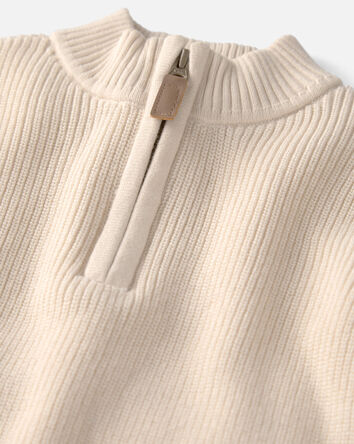 Boys Organic Cotton Quarter-Zip Pullover, 