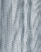 Baby Pointelle-Knit Bodysuit Dress Made with Organic Cotton in Slate, image 3 of 5 slides
