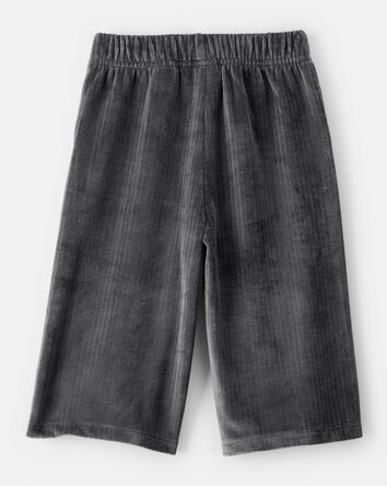 Baby Girl Ribbed Flare Pants - Black, 