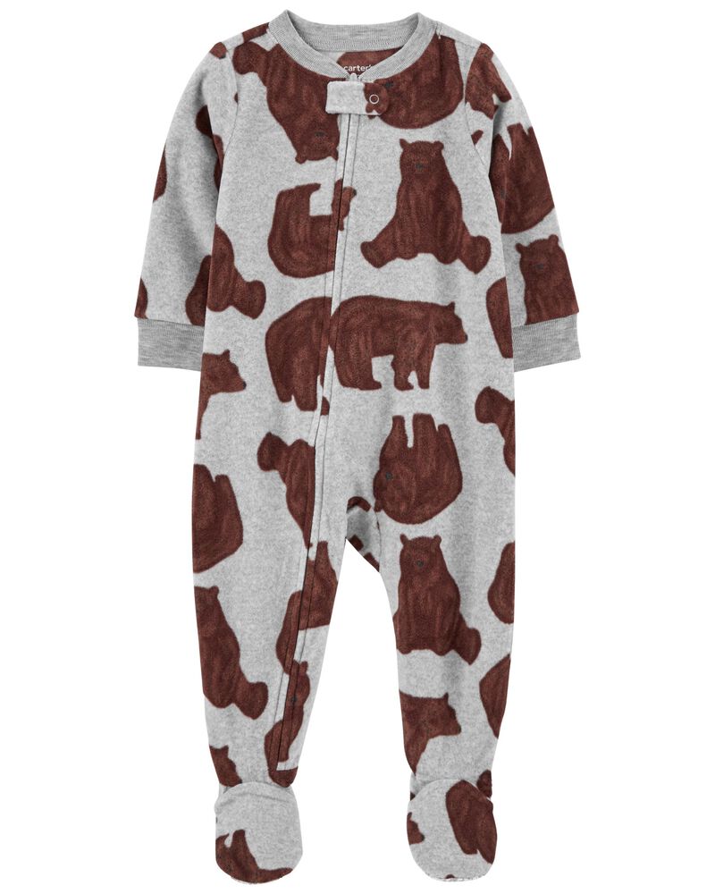 Baby 2-Pack 1-Piece Fleece Footie Pajamas, image 5 of 5 slides