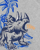 Baby 4-Piece Dinosaur Cotton Blend Pajamas, image 3 of 4 slides