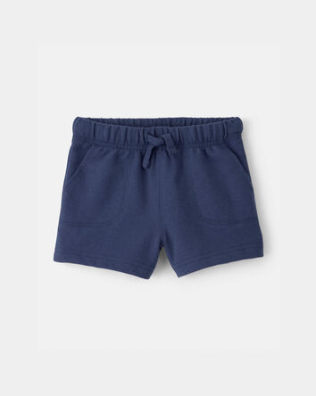 Baby Boy French Terry Shorts - Blue, 