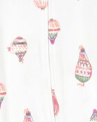Baby Hot Air Balloon 2-Way Zip Sleep & Play Pajamas, image 3 of 4 slides