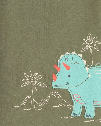 Toddler 4-Piece Dinosaur Cotton Pajamas, 