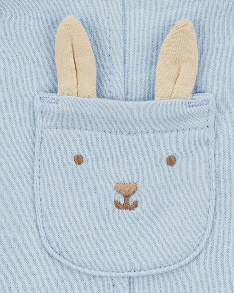 Baby 2-Piece Tee & Bunny Shortall Set, image 5 of 6 slides