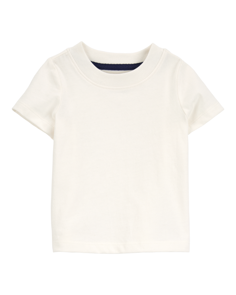 Baby 2-Piece Anchor Tee & Overall Set - Tan/Ivory, image 3 of 6 slides